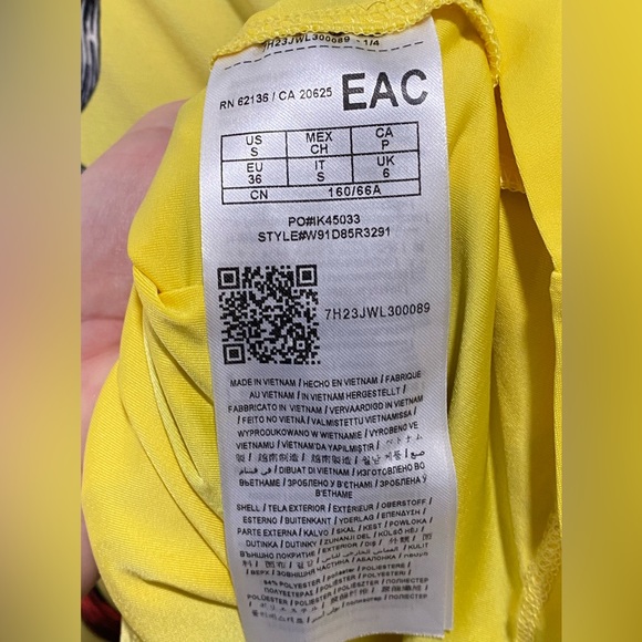 171. EUC GUESS FLORAL LINED PENCIL SKIRT WITH SIDE RUFFEL SIZE SMALL - Picture 13 of 13